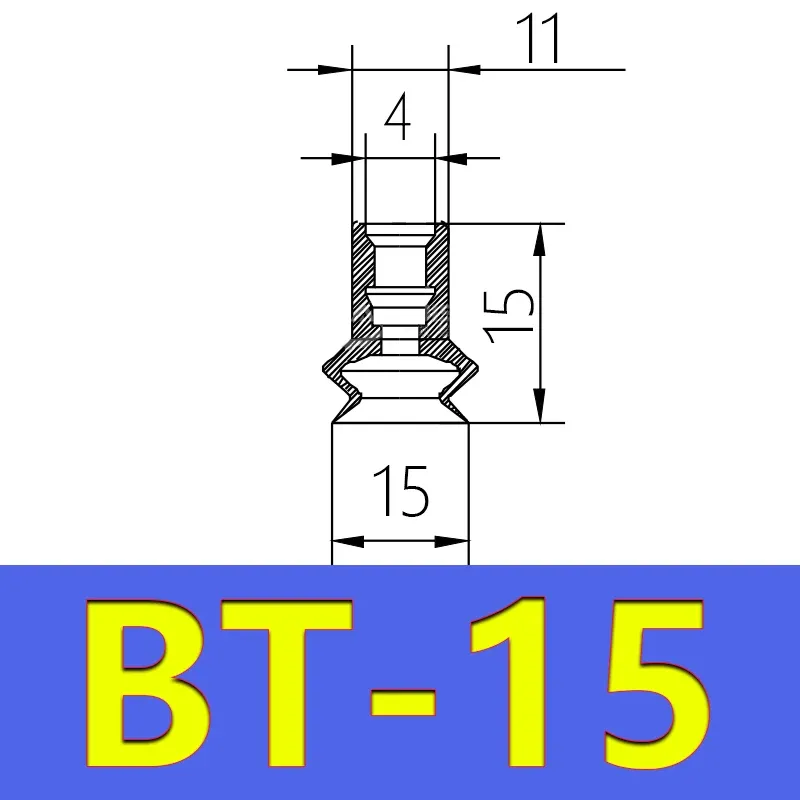 Mini Vacuum Suction Cup Robot Accessories Industrial Pneumatic Accessories Powerful Suction Nozzle ZPL-BOLTTE