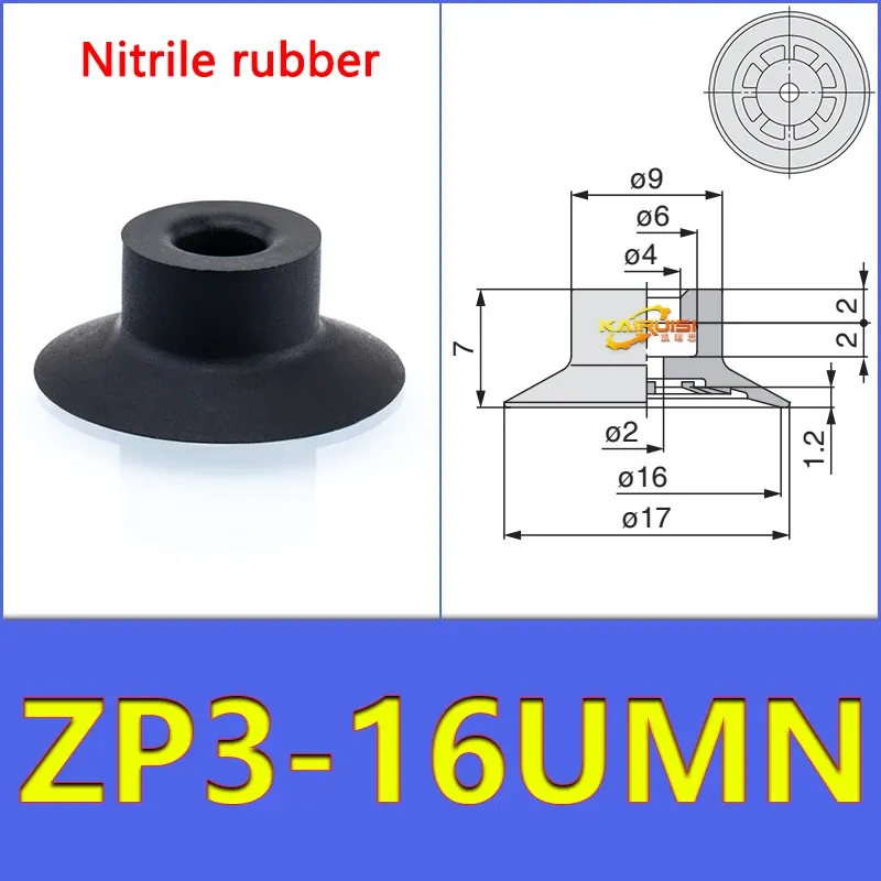 5PCS/PACK  ZP3-UM Series Vacuum Suction Cup Pneumatic Manipulator Suction Cup Accessories for Industrial Use ZP3-04-UM-BOLTTE
