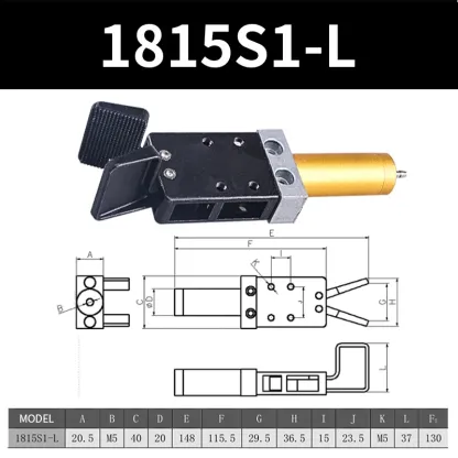 1815S Series With Sensor Robot Arm Injection Molding Machin Pneuamtic Hose  Air Cylinder Robotic Gripper Clamp-BOLTTE