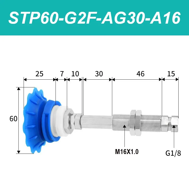 Industrial Flexible Packaging Bag STP35 STP60 Bag Opening Vacuum Suction Cup Robot Hand Grabbing Bag Small Lip Suction Cup-BOLTTE