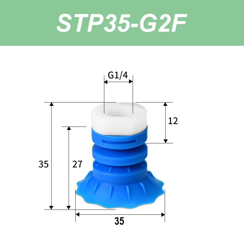 Industrial Flexible Packaging Bag STP35 STP60 Bag Opening Vacuum Suction Cup Robot Hand Grabbing Bag Small Lip Suction Cup-BOLTTE