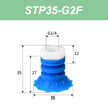 Industrial Flexible Packaging Bag STP35 STP60 Bag Opening Vacuum Suction Cup Robot Hand Grabbing Bag Small Lip Suction Cup-BOLTTE