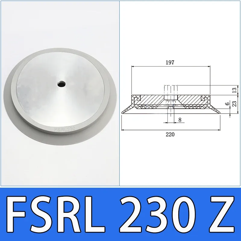 Vacuum suction cup industrial robotic arm suction cup single-layer170 230 290mm silicone strong heavy-duty pneumatic suction cup-BOLTTE