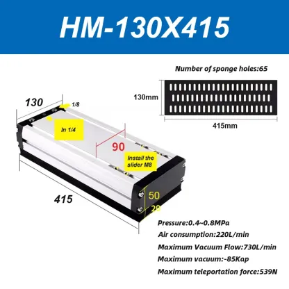Integrated vacuum sponge suction cup manipulator pneumatic non-marking heavy-duty palletizing carton industrial sponge gripper-BOLTTE