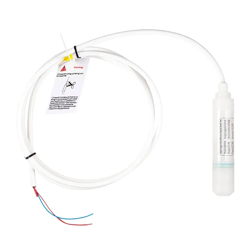 Anti-corrosive Liquid Level Sensor PTFE 3m 5m 4-20mA 0-10V Transmitter RS485 Submersible Water Level Transmitter pp probe-BOLTTE