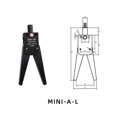 extension MINI gripper lenghten gripper Manipulator Accessories Mechanical Fixture Spout additional Clip industrial robots-BOLTTE