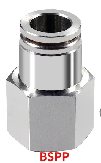 BSPT BSPP NPT 1/8" 1/4" 3/8" 1/2" 3/4" PC Female Male Pneumatic Elbow 304 Stainless Push In Quick Connector Release Air Fitting-BOLTTE