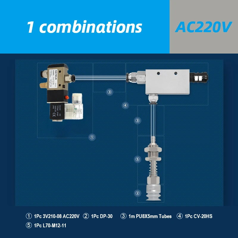 Manipulator Vacuum Suction Cup Set Suction Cup Assembly Pneumatic Sucker Mechanical Injection Molding Machine Accessories