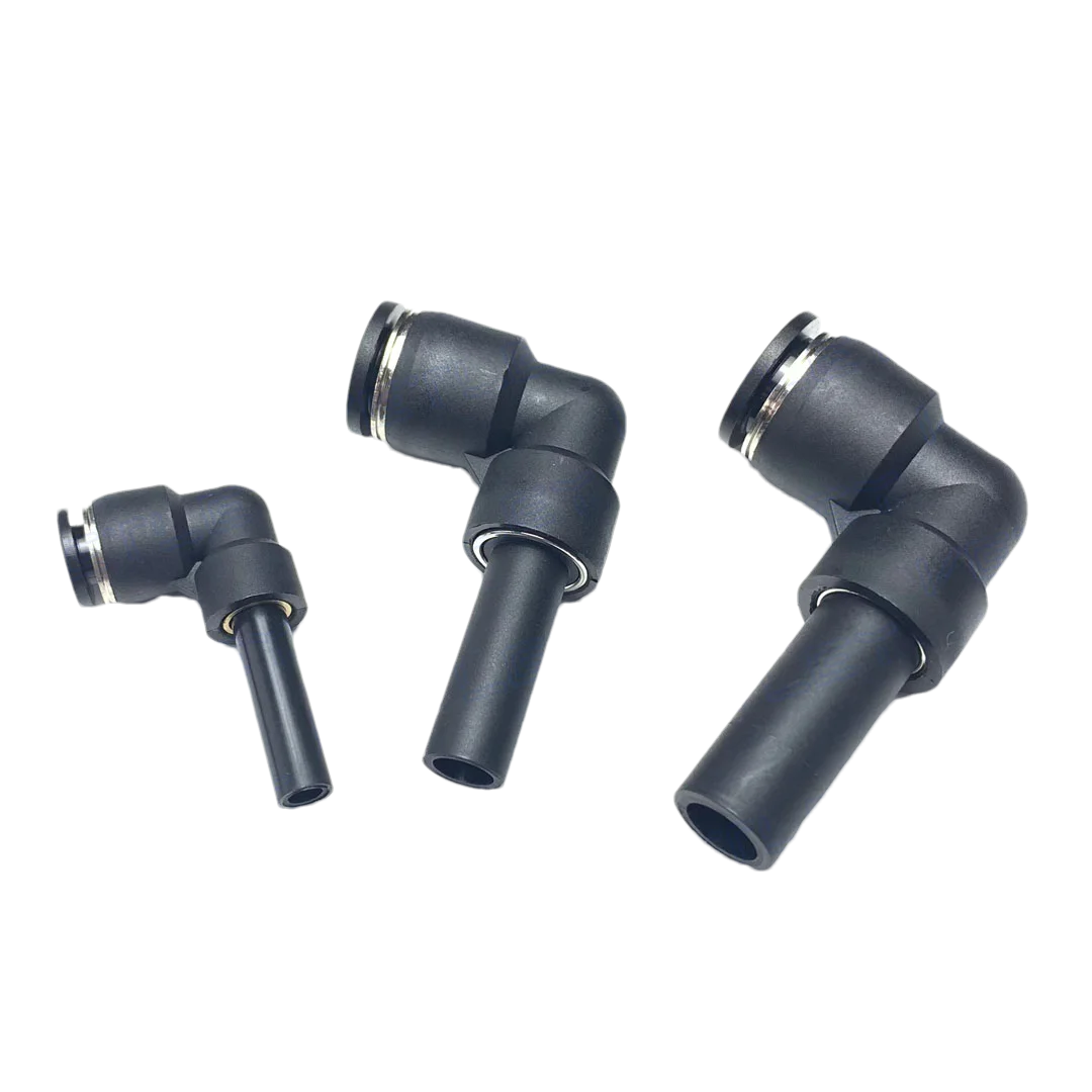 10PCS Pneumatic quick connector PLJ 4/6/8/10/12 Bent-through lever Tubular insertion-type push-through push-in elbow connector-BOLTTE