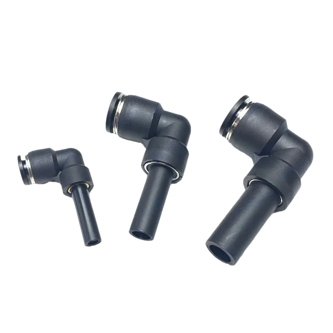 10PCS Pneumatic quick connector PLJ 4/6/8/10/12 Bent-through lever Tubular insertion-type push-through push-in elbow connector-BOLTTE
