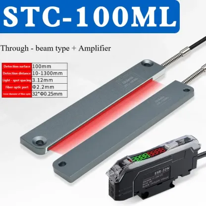 STC-10MLD Rectangular Matrix Fiber Sensor Amplifier Area Detection Diffuse Reflection Grating Counting Photoelectric Sensor-BOLTTE