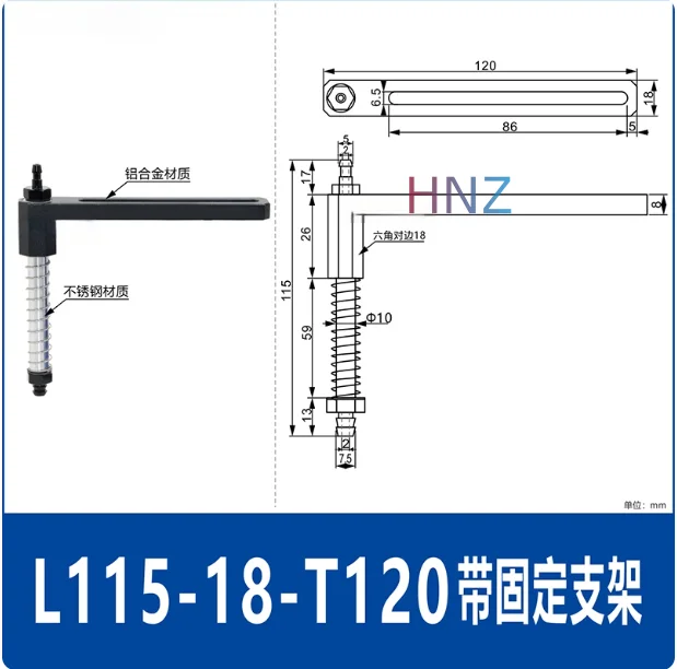 Manipulator Vacuum Suction Cup, Plastic Bracket Industrial Pneumatic Components High Quality L82/L85/L99/L115-BOLTTE