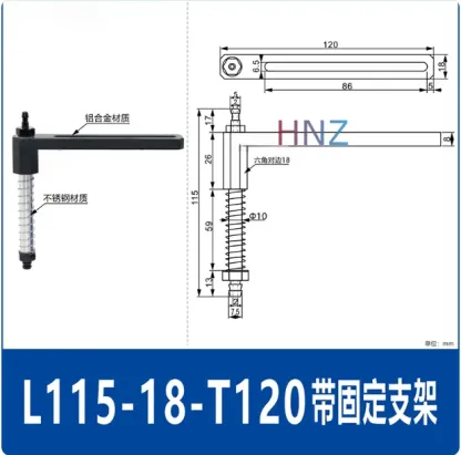 Manipulator Vacuum Suction Cup, Plastic Bracket Industrial Pneumatic Components High Quality L82/L85/L99/L115-BOLTTE