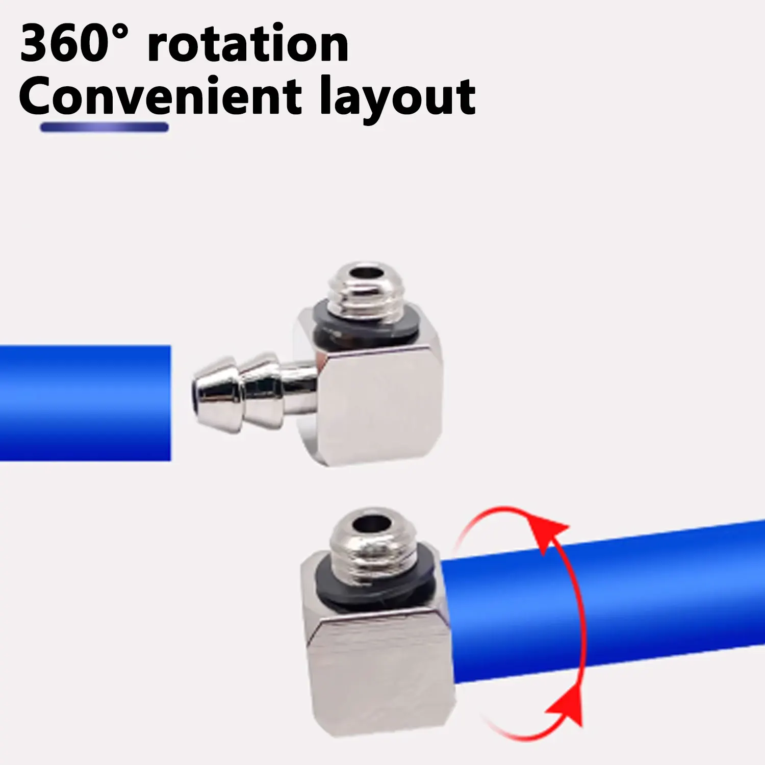 2mm 3mm 4mm 6mm 8mm OD Air Pneumatic Hose to M3 M4 M5 M6 Male Mini Barb Fitting pagoda joint Copper nickel plated-BOLTTE