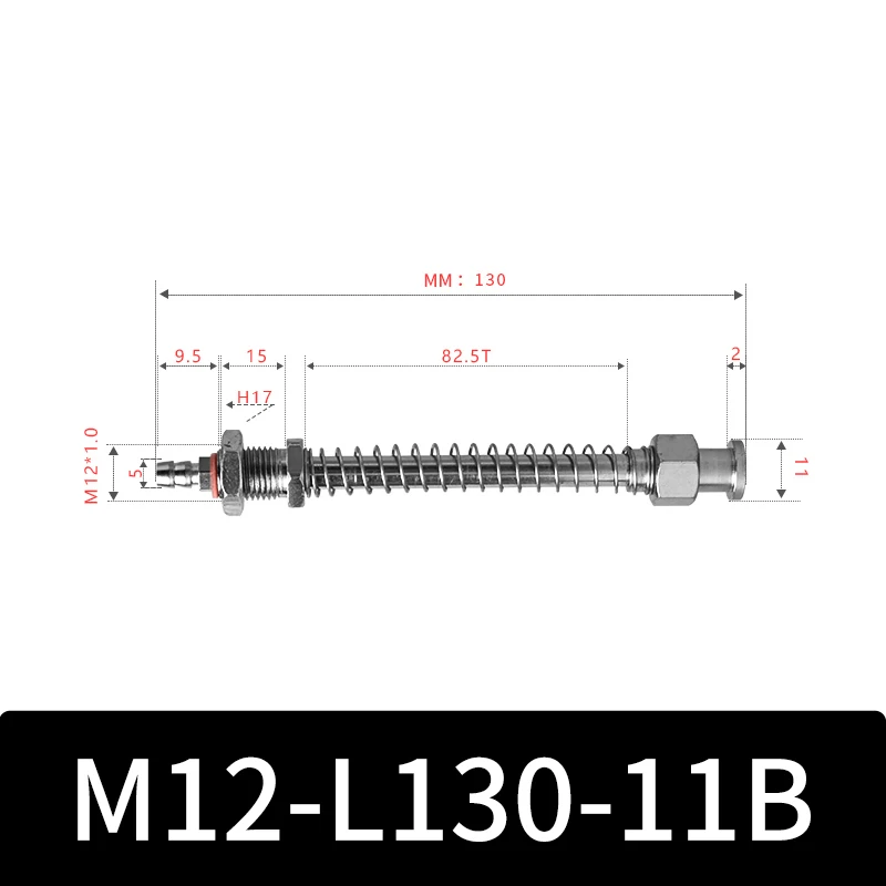 M12-11B Series Big Head Manipulator Pneuamtic Fixture Rubber Sucker Silicone Industrial Vacuum Suction Cup Holder-BOLTTE