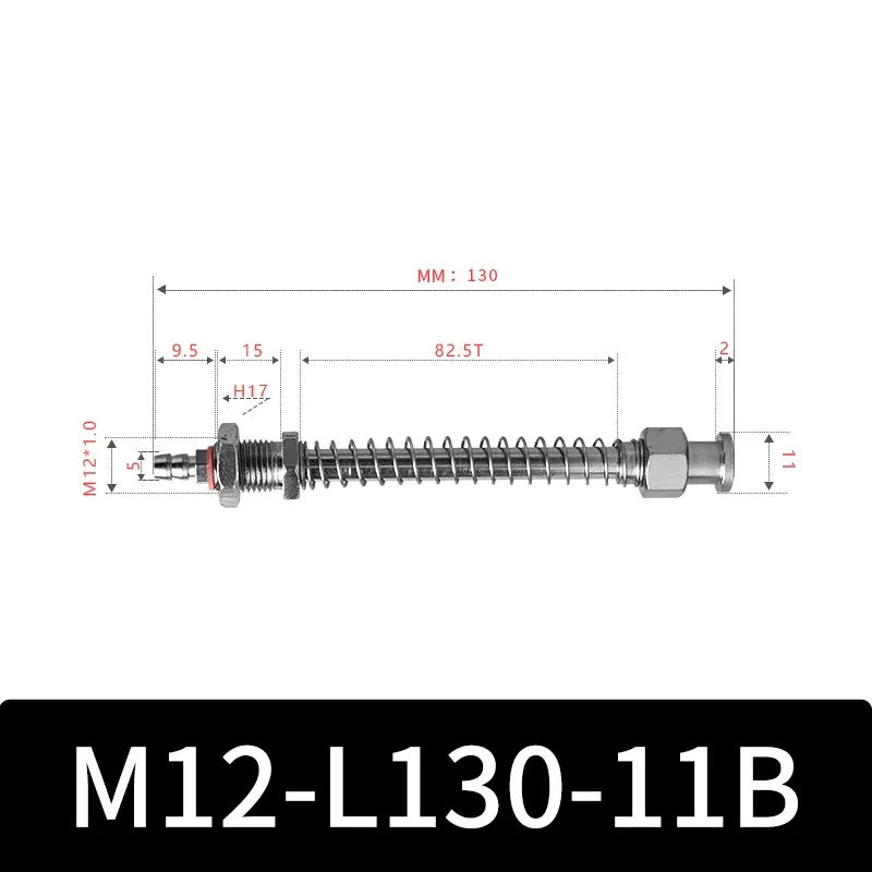 M12-11B Series Big Head Manipulator Pneuamtic Fixture Rubber Sucker Silicone Industrial Vacuum Suction Cup Holder-BOLTTE