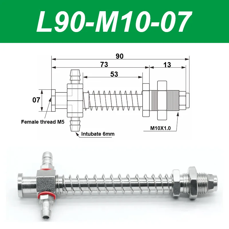 Vacuum suction cup base samll head 7mm hardware manipulator fixture accessories pneumatic support tail Side air intake-BOLTTE