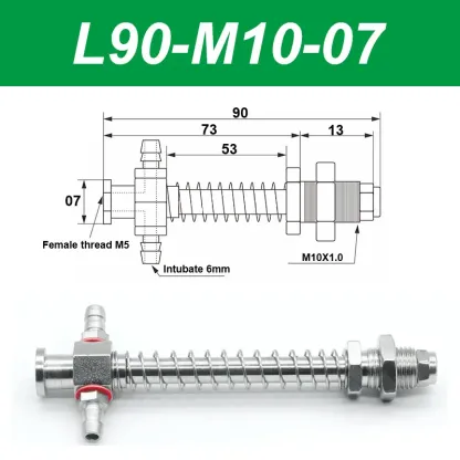 Vacuum suction cup base samll head 7mm hardware manipulator fixture accessories pneumatic support tail Side air intake-BOLTTE