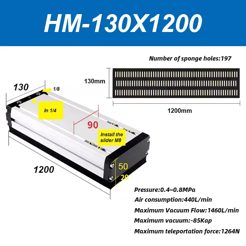 Integrated vacuum sponge suction cup manipulator pneumatic non-marking heavy-duty palletizing carton industrial sponge gripper-BOLTTE