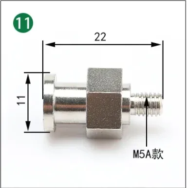 Manipulator accessories Suction cup large end small end fitting M5 tooth adapter iron tee elbow joint quick screw pneumatic-BOLTTE