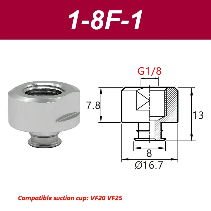 VF Series Manipulator silicone vacuum suction cup VF15/20/25/30/40/50 industrial pneumatic components accessories-BOLTTE