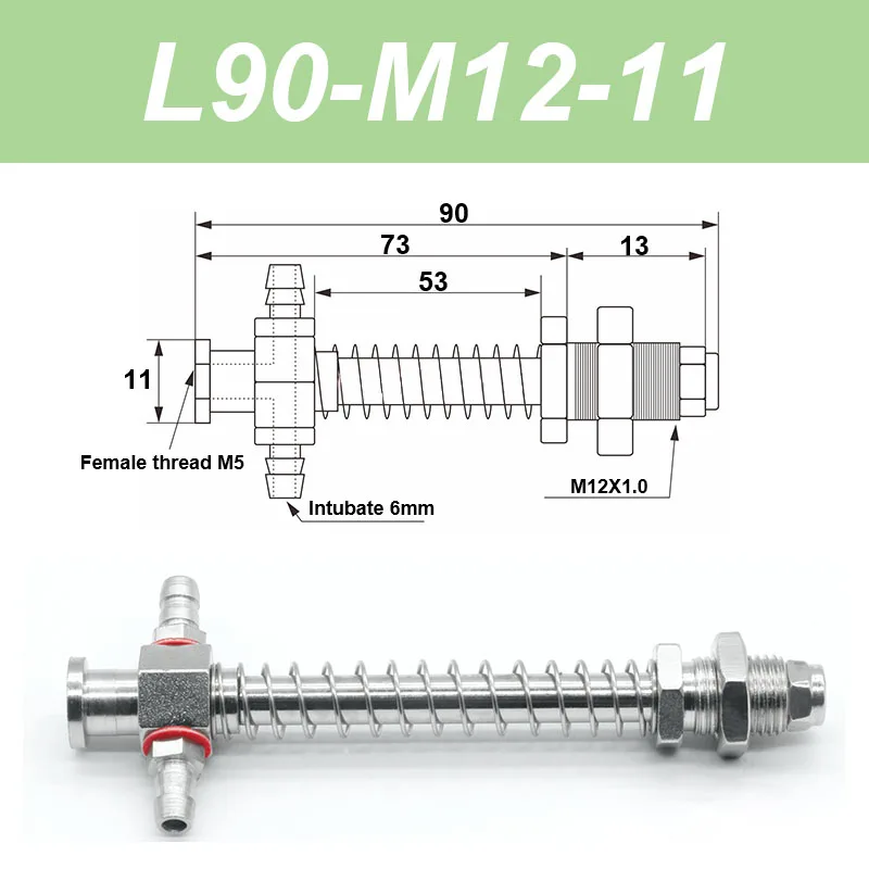 Vacuum suction cup base big head 11mm hardware manipulator fixture accessories pneumatic support tail Side air intake-BOLTTE