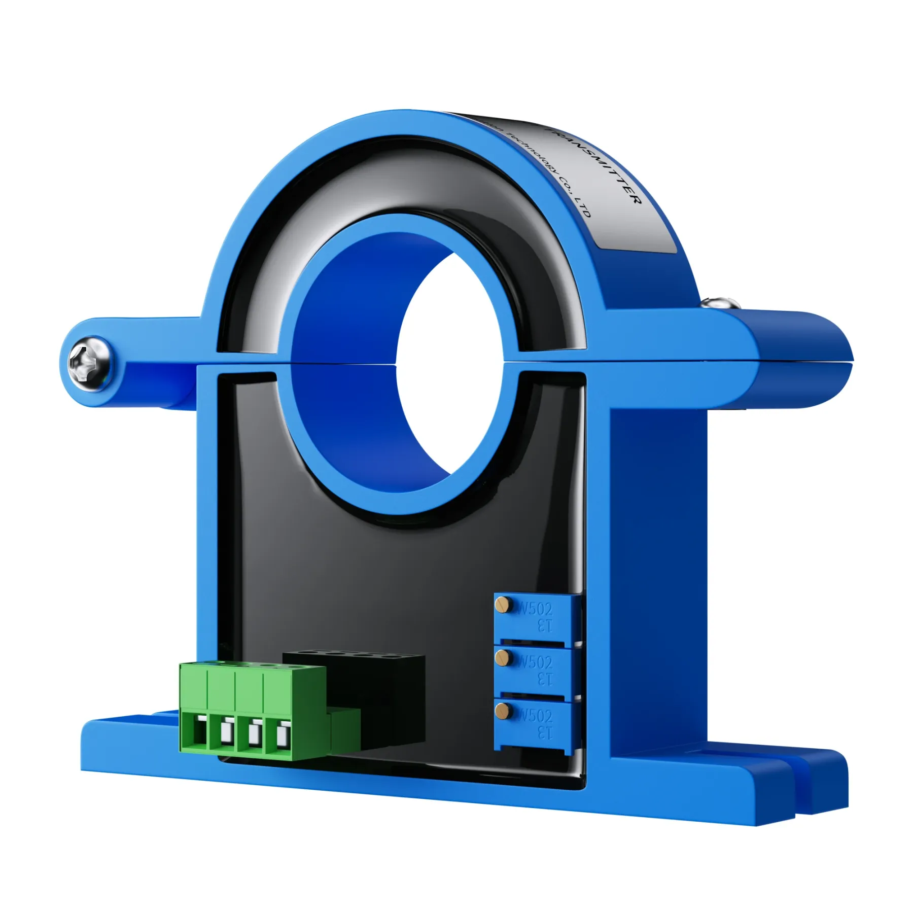 Split Core Current Transmitter 0-500A AC DC Hall Current Sensor Transducer 20mm Hole 0-10V 4-20mA RS485 Current Transmitter-BOLTTE