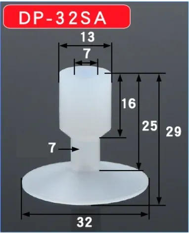 Spacious Sucker Industrial DP32SA 45SA 53SA 55SA Silica Gel Mechanical Hand Accessories Sucker Pneumatic