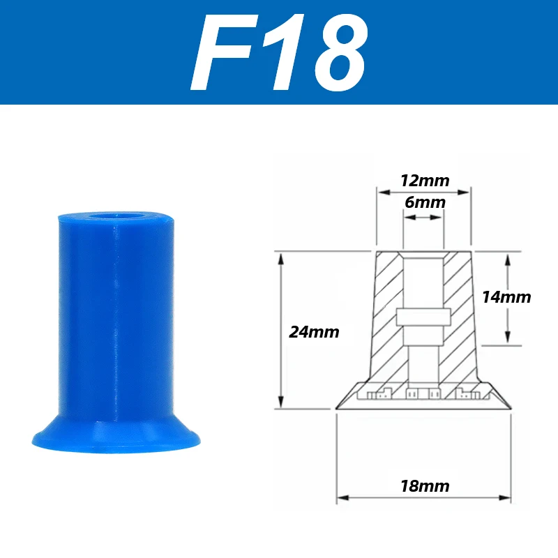 Open bag vacuum suction cup fittings film plastic bag open bag suction cup industrial F18 F22 F26 F33 manipulator vacuum nozzle