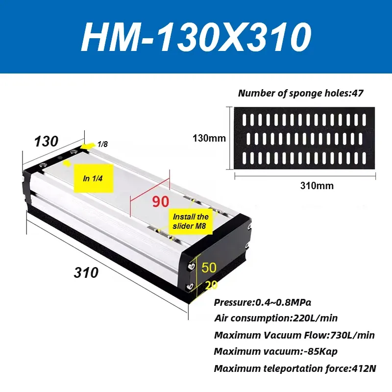 Integrated vacuum sponge suction cup manipulator pneumatic non-marking heavy-duty palletizing carton industrial sponge gripper-BOLTTE