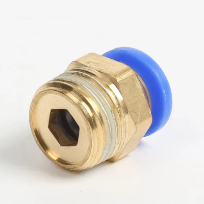 Pneumatic Fittings PC PC4/6-M6/M8/M10/M12 Male Metric Thread Pipe Connector Brass Push In Quick Connector Air Hose Plumbing-BOLTTE