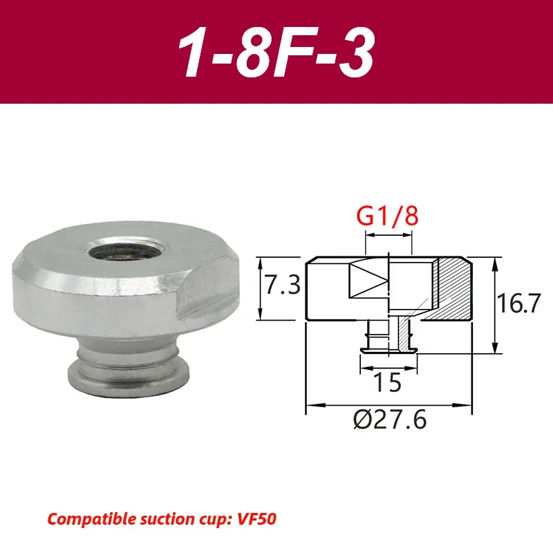 VF Series Manipulator silicone vacuum suction cup VF15/20/25/30/40/50 industrial pneumatic components accessories-BOLTTE