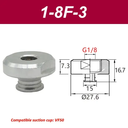VF Series Manipulator silicone vacuum suction cup VF15/20/25/30/40/50 industrial pneumatic components accessories-BOLTTE