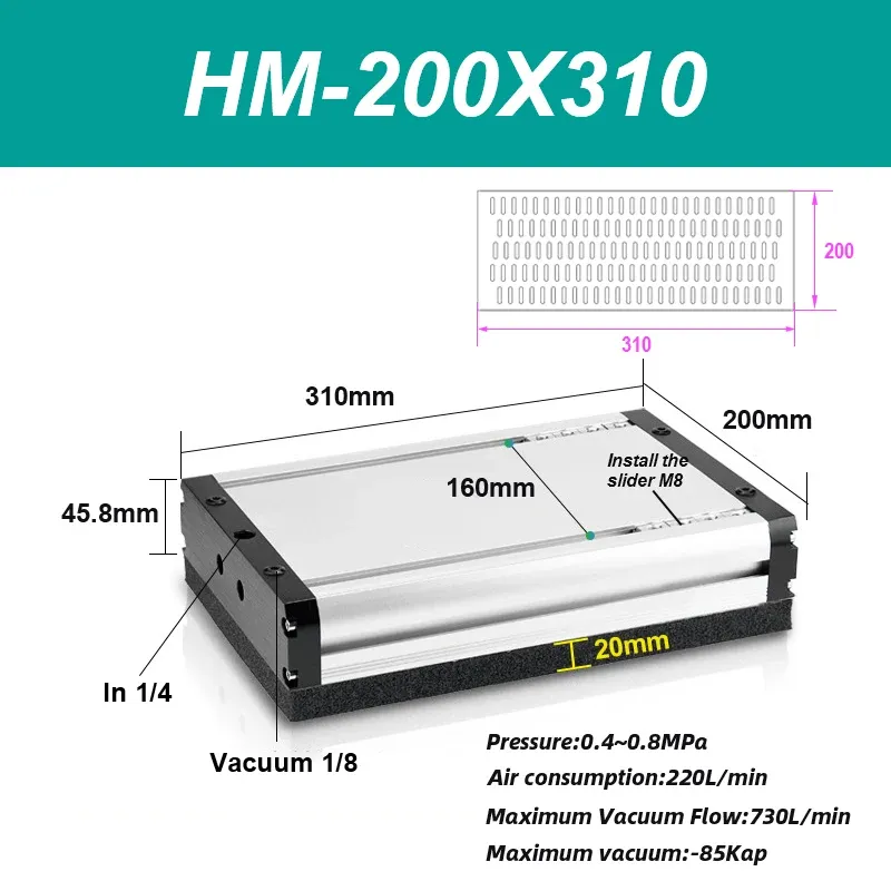 Width 200mm Integrated vacuum sponge suction cup manipulator pneumatic non-marking heavy-duty palletizing carton industrial-BOLTTE