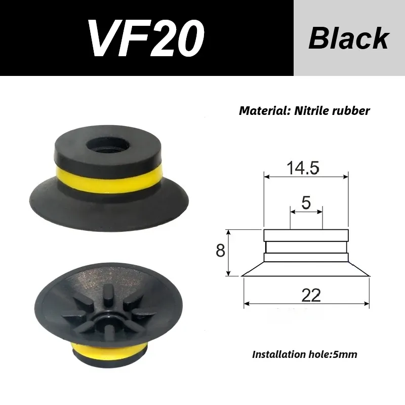 VF Series Manipulator silicone vacuum suction cup VF15/20/25/30/40/50 industrial pneumatic components accessories-BOLTTE