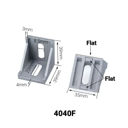 20/10/5Pcs Corner Fitting Angle Aluminum Connector Bracket Fastener 2020 3030 4040 4545 for Aluminium Profile