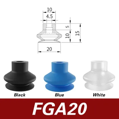 FGA11/14/16/20/22/25/33/43/53/63/78 robotic arm vacuum suction cup ripple