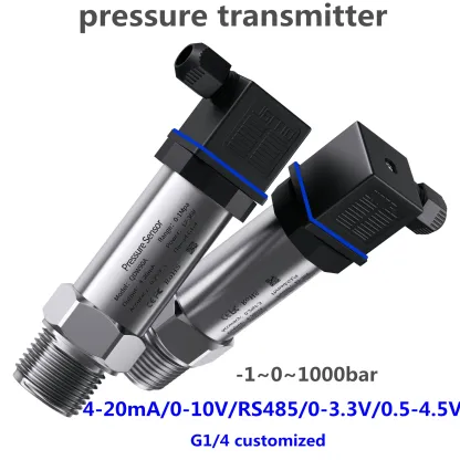 10bar 500Kpa 0.2bar pressure transmitter 50bar 10Mpa 100bar 4-20mA 0.5-4.5V Pressure Sensor RS485 24V Supply G1/4" pressure-BOLTTE