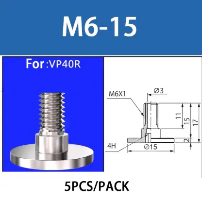 Pneumatic Vacuum Suction Cup Single Layer Nozzle VP2/3/4/6/8/10/20/30/40/50R Injection Molding for Small Product Specific Sucker-BOLTTE