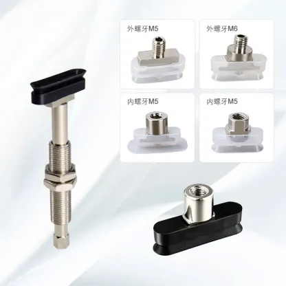 High-Strength Pneumatic Vacuum Suction Cup PWG Series Rectangular/Oval Industrial Sucker Gripper Pad for Quick Pickup Automation-BOLTTE