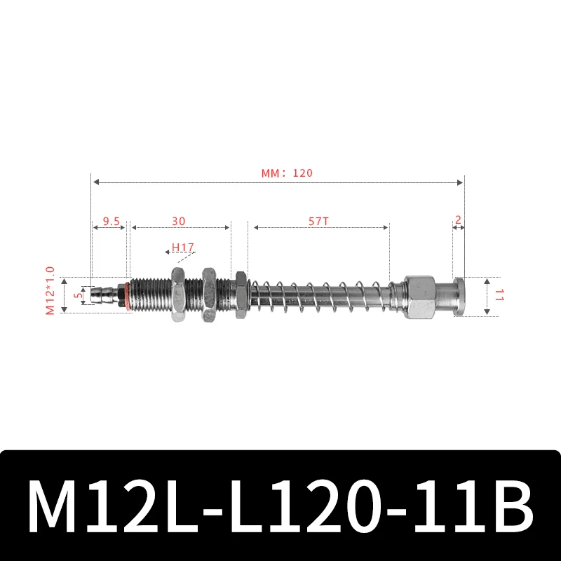 M12-11B Series Big Head Manipulator Pneuamtic Fixture Rubber Sucker Silicone Industrial Vacuum Suction Cup Holder-BOLTTE