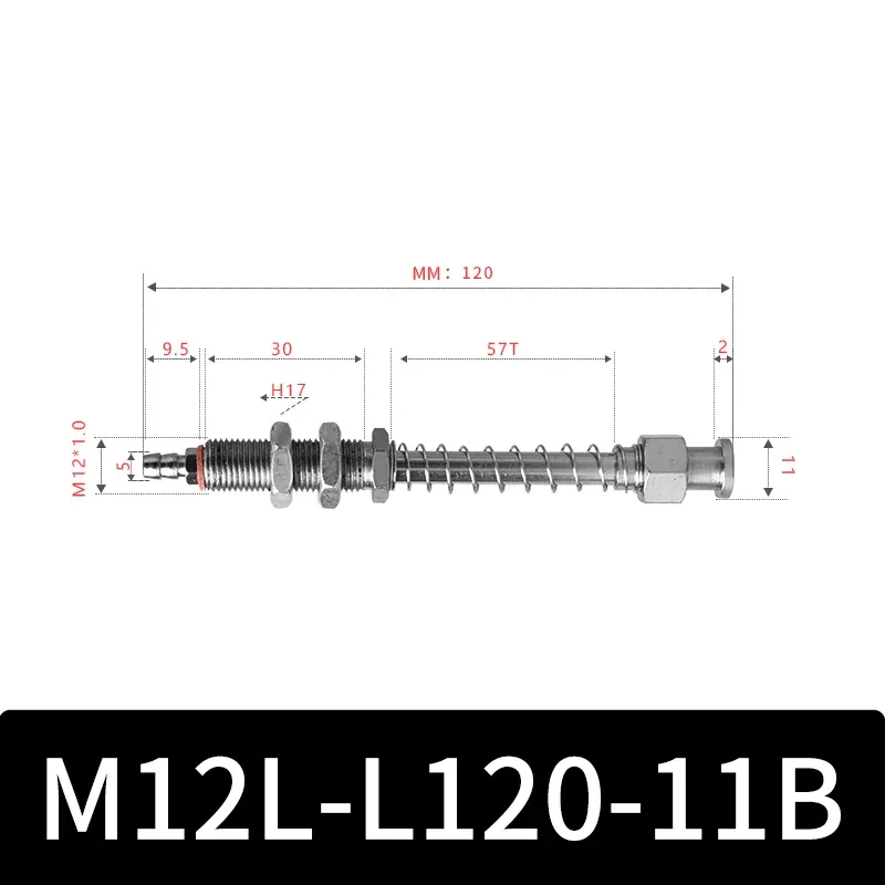 M12-11B Series Big Head Manipulator Pneuamtic Fixture Rubber Sucker Silicone Industrial Vacuum Suction Cup Holder-BOLTTE
