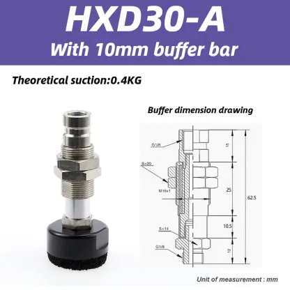 HXD HXN Series Vacuum Sponge Suction Cup Manipulator With bumper bar HXD30-A HXD40-A HXN22X38-A HXN60X120-A-X-BOLTTE