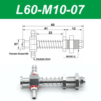 Vacuum suction cup base samll head 7mm hardware manipulator fixture accessories pneumatic support tail Side air intake-BOLTTE