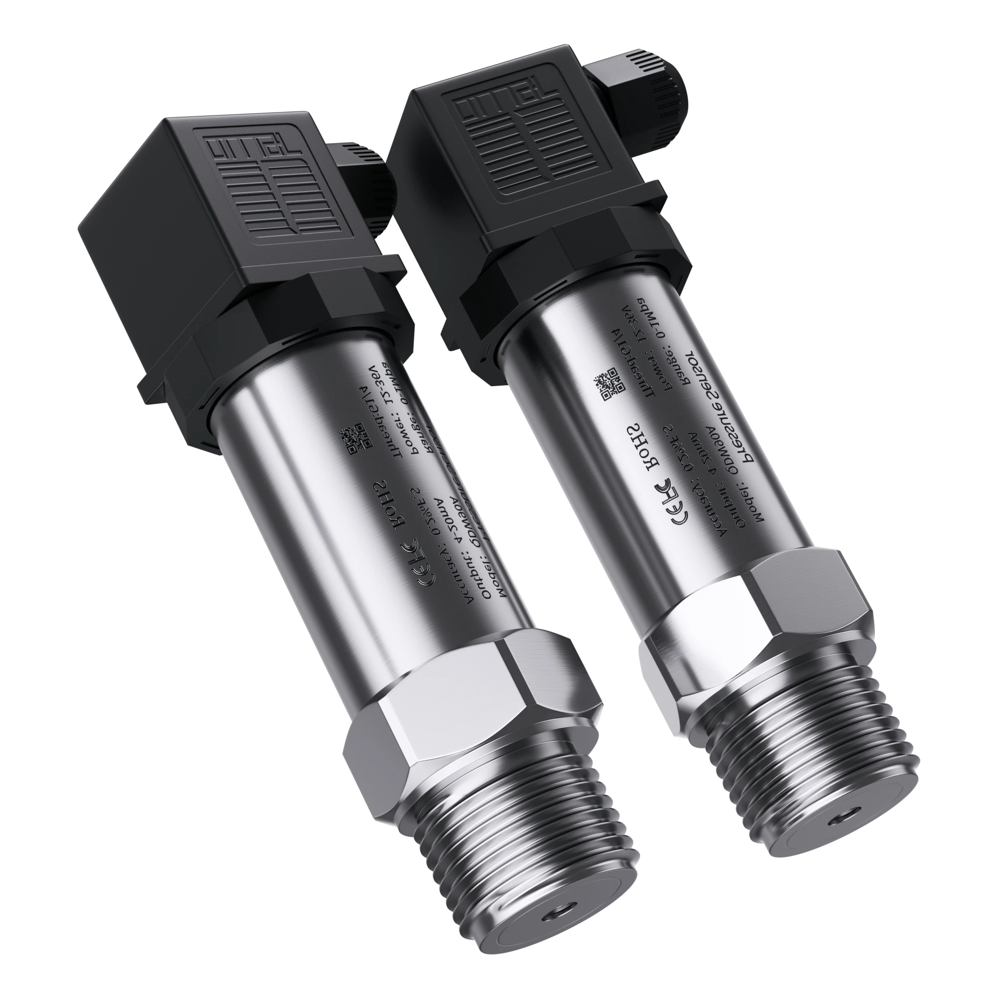 10bar 500Kpa 0.2bar pressure transmitter 50bar 10Mpa 100bar 4-20mA 0.5-4.5V Pressure Sensor RS485 24V Supply G1/4" pressure-BOLTTE