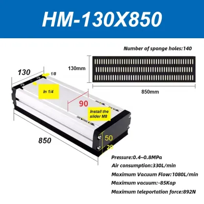Integrated vacuum sponge suction cup manipulator pneumatic non-marking heavy-duty palletizing carton industrial sponge gripper-BOLTTE