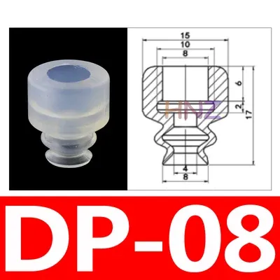 Robot vacuum sucker industrial silicone sucker single double triple layer SP/ DP/ MP series pneumatic accessories.-BOLTTE