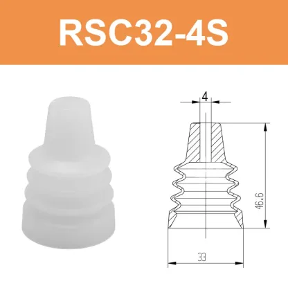 Manipulator suction cup industrial vacuum suction cup sucking egg spherical special vacuum suction cup nozzle silicone pneumatic-BOLTTE