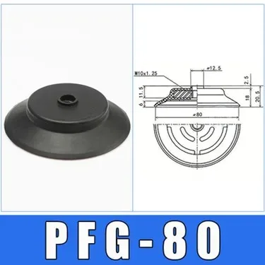 Pneumatic Vacuum Suction Cup Heavy-duty Sucker PFG PFYK-60 Large Power Silicone & NBR Mechanical Arm Robot Automation Tools-BOLTTE
