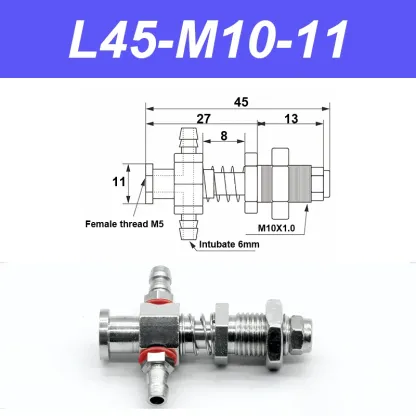 Vacuum suction cup base big head 11mm hardware manipulator fixture accessories pneumatic support tail Side air intake-BOLTTE